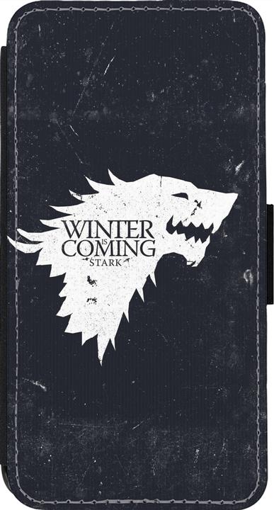 Produktbild PhoneLook Hülle Wallet schwarz Winter is coming Stark (Apple iPhone 14 Pro)