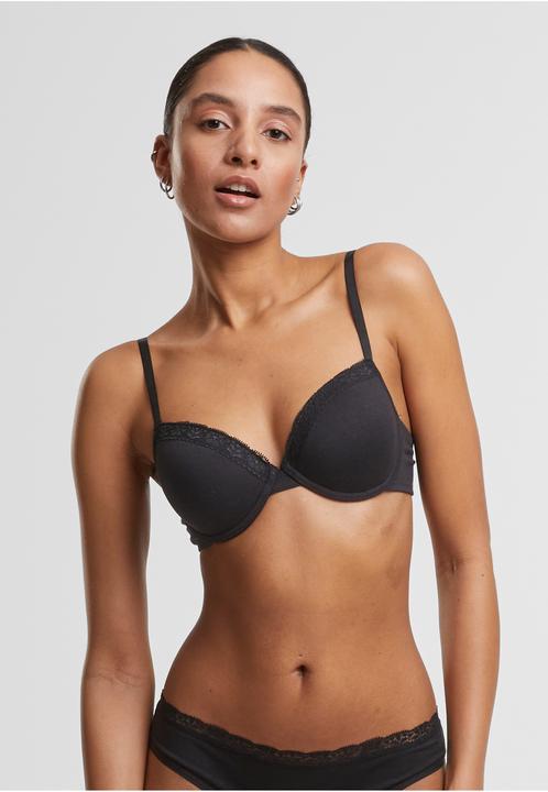 Produktbild Urban Classics Ladies Basic Cotton Bra Lace 2-Pack - 192973 (2er Pack, 75 B)