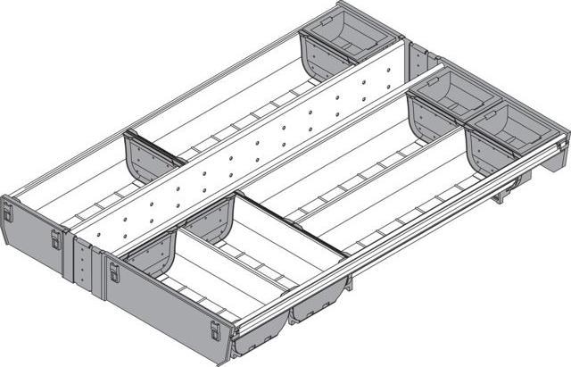 Image du produit Blum Range-couverts ORGA-LINE TBX antaro Inox KB 450mm