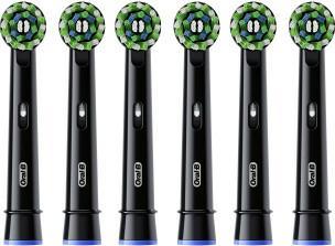 Actual product image Oral-B CrossAction Replacement Brush Heads, Black, 6-Count (6x)