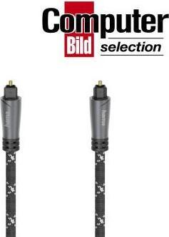 Image du produit Hama Câble audio à fibres optiques, connecteur ODT (Toslink), métal, 3,0 m (3 m, Câble Toslink)