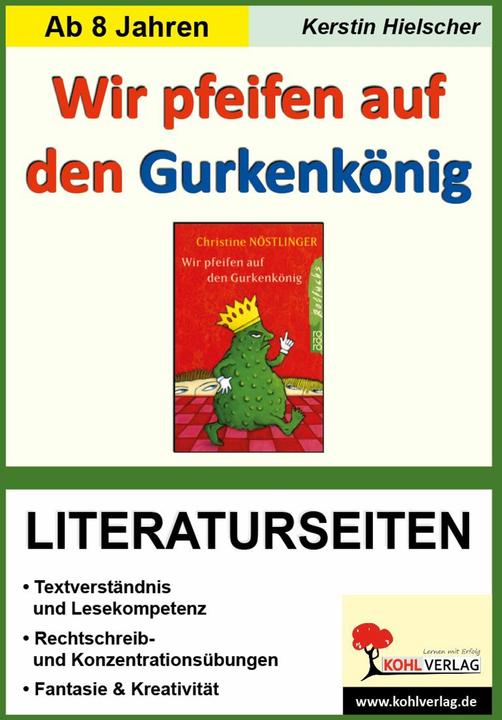Energie-Label Wir pfeifen auf den Gurkenkönig / Literaturseiten (Deutsch, Kerstin Hielscher, KOHL VERLAG Der Verlag mit dem Baum, 2007)