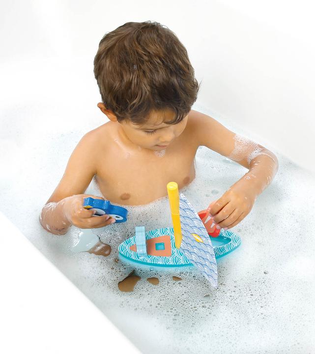 Actual product image LUDI Bathing boat with foam figures - (LU40082)