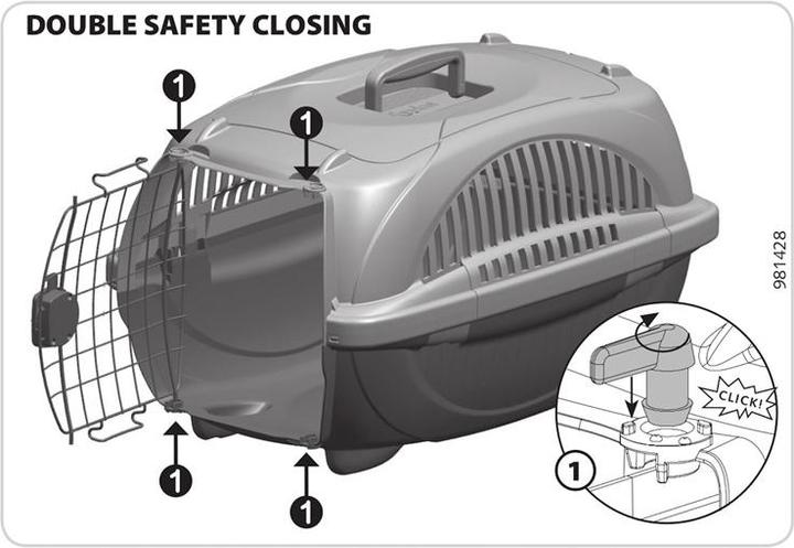 Actual product image Ferplast Pet Transportation Box Atlas Deluxe 10 (Cat)
