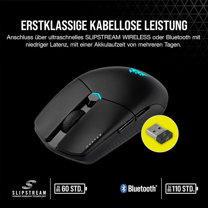 Actual product image Corsair Katar Elite (Cable, Wireless)