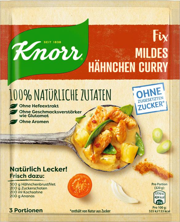 Produktbild Knorr Natürlich Lecker! Hähnchen Curry