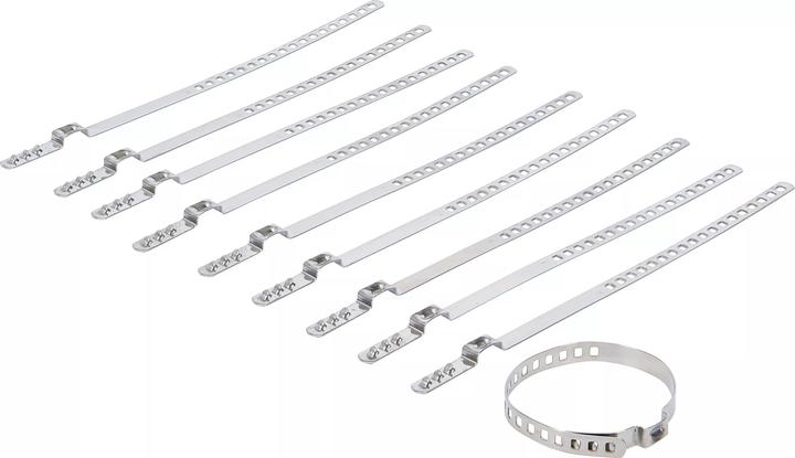 Actual product image BGS Axle Boot Clamp Set | Stainless Steel | 7 mm | 20 - 50 mm | 10 pcs. (50 mm)