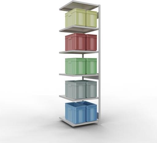 Actual product image Schulte Lagertechnik MULTIplus250 boltless add-on bay system with length bolts