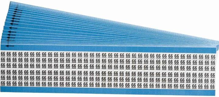 Actual product image Brady Cable labelling cards made of vinyl fabric, numerical legend