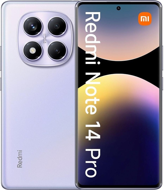 Produktbild Xiaomi Redmi Note 14 Pro (256 GB, Aurora Purple, 6.67", Hybrid Dual SIM, 200 Mpx, 4G)