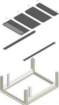 Produktbild Enoc BPP 68 X1-S - Untere Platte - Schwarz - F1 / S1 - 600 mm - 800 mm