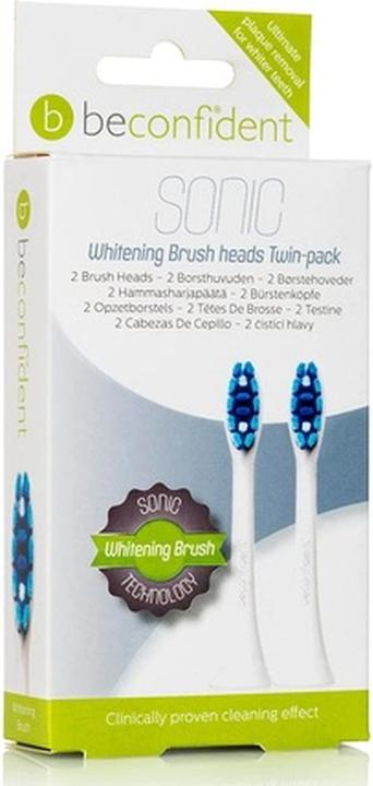Produktbild Beconfident Whitening Sonic Twin-pack Ersatz Bürstenköpfe in Weiss (2 Stück) (2 x)