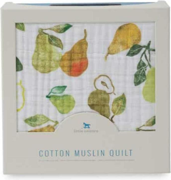 Image du produit little unicorn Cotton Muslin Quilt - Peary Nice (120 x 120 cm)