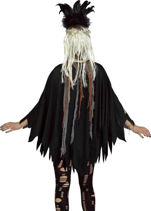 Actual product image Widmann Voodoo Priestrin cape: poncho with hood (One size)