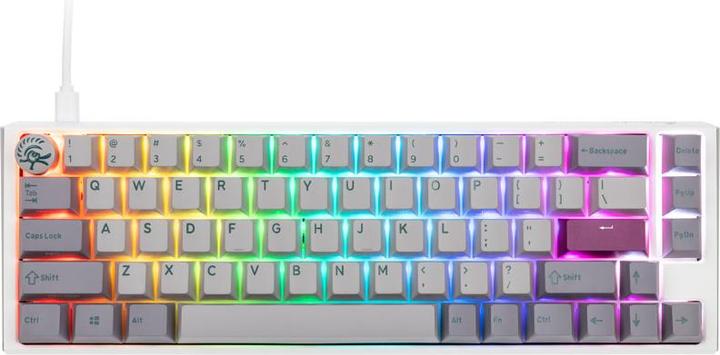 Produktbild Ducky One 3 Mist Grey SF Gaming Tastatur, RGB LED - MX-Blue (US) (US, Kabelgebunden)