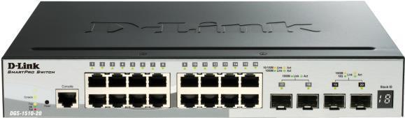 Produktbild D-Link 52-Port Smart Managed PoE+ Gigabit Stack Switch 4x 10G (48 Ports)