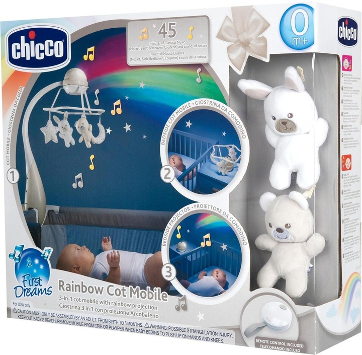 Image du produit Chicco Arc-en-ciel Appareil mobile 3-en-1 Beige