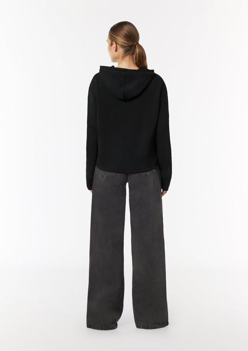 Produktbild Comma Sweatshirt Kapuzen-Sweatshirt mit Satin-Details (36)