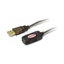 Unitek Cavo di prolunga attivo USB 2.0 AM-AF, 5 m, nero, Y-250 (5 m), Cavo USB