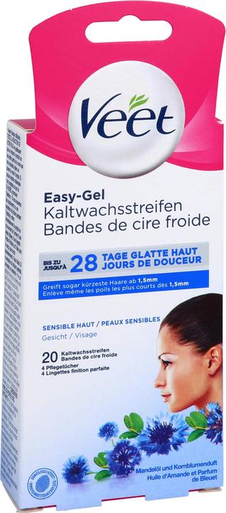 Immagine prodotto Veet La cera fredda spoglia la pelle sensibile del viso (24 x, 13 g)