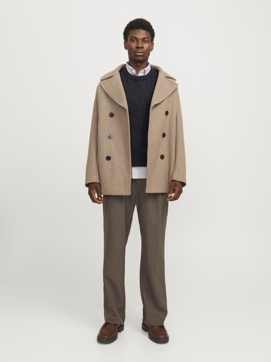 Actual product image Jack & Jones Plain knitted jumper with round neck Knitted jumper with round neck (XL)