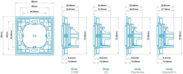 Produktbild Shelly Wall switch 1 - black