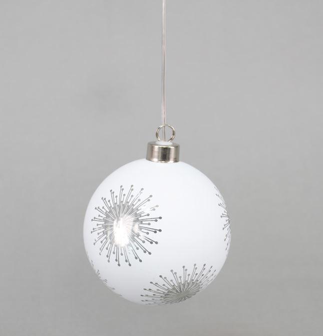 Actual product image GuGus LED glass ball silver