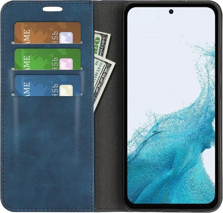 Produktbild Cover-Discount Galaxy A54 - Stand Flip Case Hülle blau (Samsung Galaxy A54 5G)
