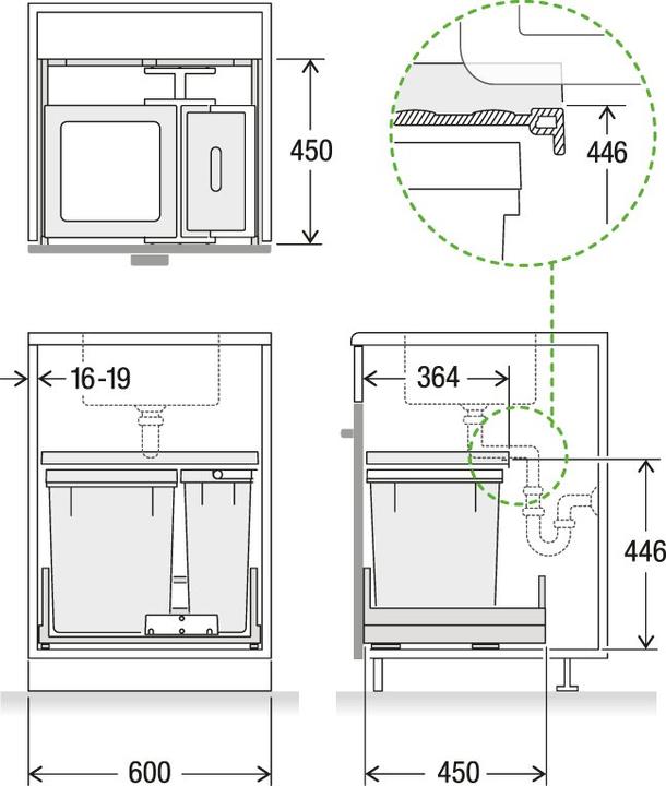 Actual product image Müllex X60 L7 Basic Pro (40 l)