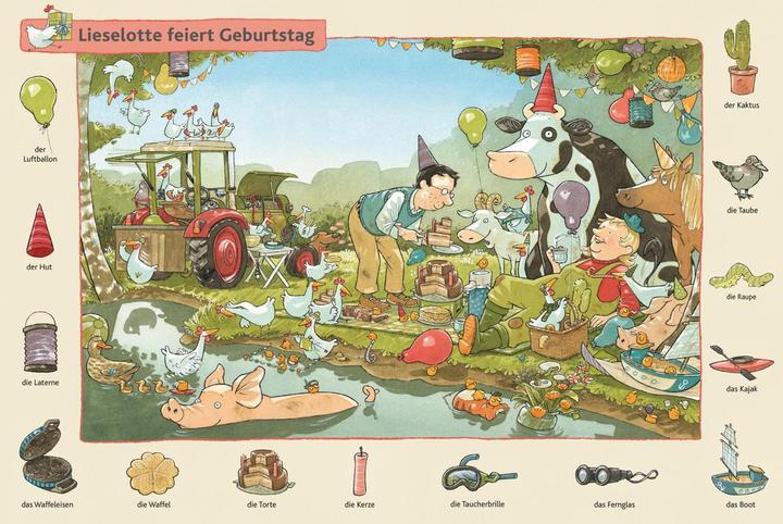 Productafbeelding Was sucht Lieselotte? Das grosse Such-und-Finde-Wimmelbuch (Duits, Alexander Steffensmeier, 2020)