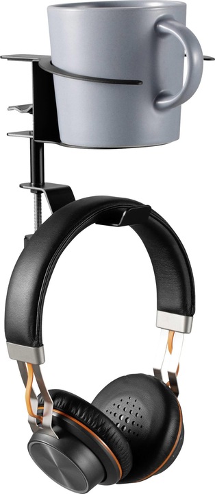 Actual product image SpeaKa Professional Universal headphone holder and cup holder