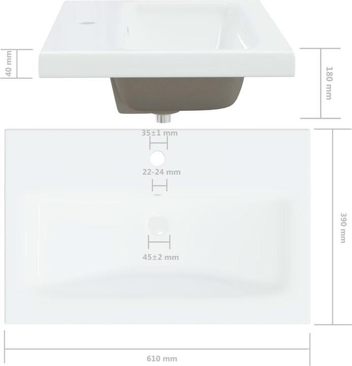 Actual product image vidaXL Reeta (390 mm, 610 mm)