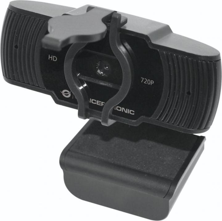Produktbild Conceptronic Webcam AMDIS 1080P Webcam+Microphone sw (2 Mpx)