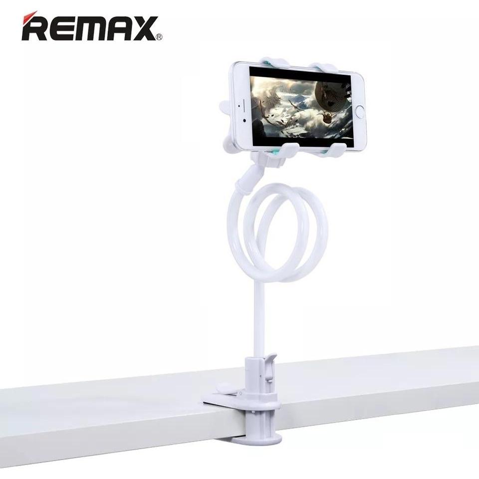 Thumbnail - Remax Phone Stand Schwanenhals Handy Tisch Halterung, Smartphone Halterung, Weiss