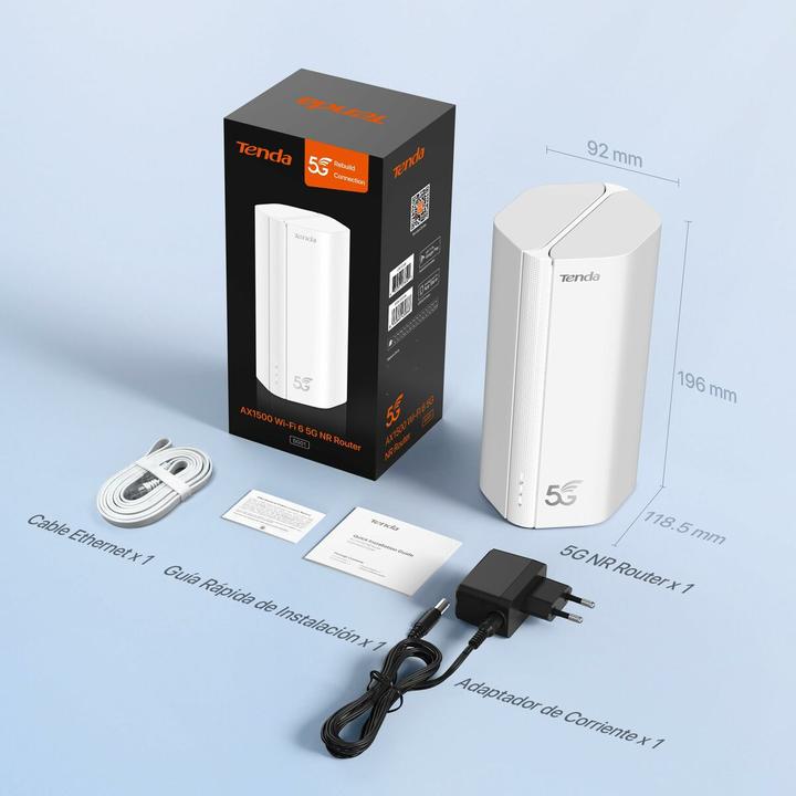 Actual product image Tenda Router 5G01 AX1500 Wi-Fi 6 5G NR
