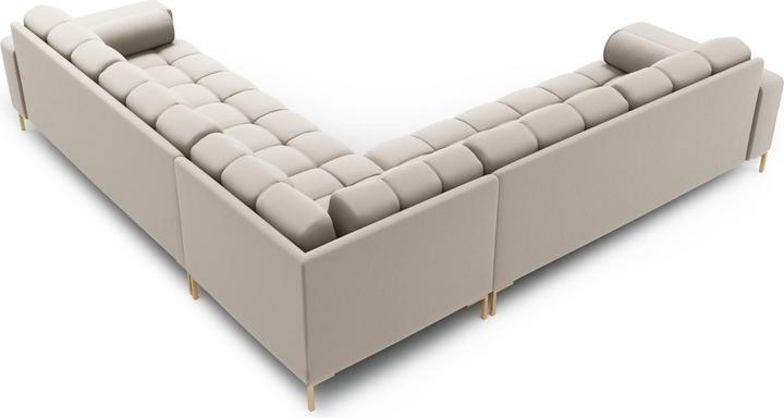Actual product image Cosmopolitan Design Symmetrical Corner Sofa, "Bali", 6 Seats, Beige, 256x256x75 Made in Europe (Corner sofa)