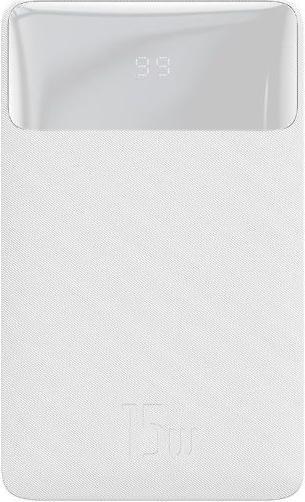 Immagine prodotto Baseus Powerbank Bipow 20000mAh, 2xUSB, USB-C, 15W (bianco) (20000 mAh, 20 W, 74 Wh)