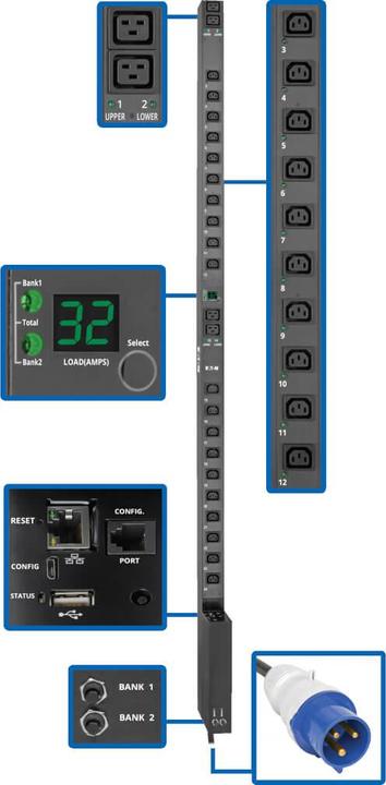 Produktbild Eaton Tripp Lite Series Pdumv32hvnetlx
