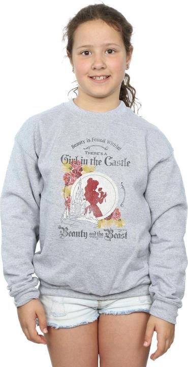Produktbild Disney Beauty And The Beast Girl in The Castle Sweatshirt Mädchen (152, 158)