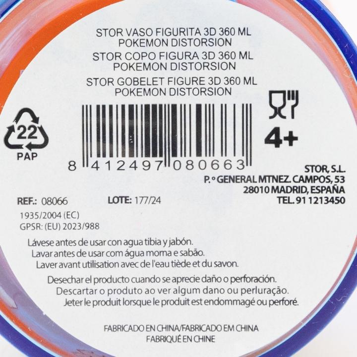 Immagine prodotto Stor Pokemon "Pikachu & Friends" figura 3D (360 ml) - tazza da bere (0.36 l)