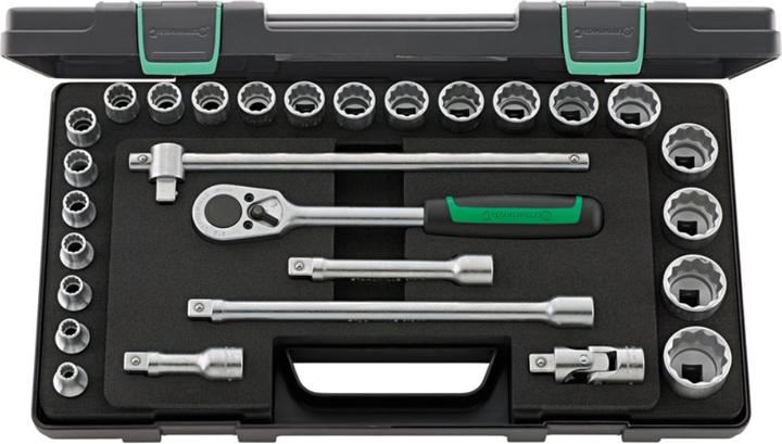 Image du produit Stahlwille Jeu de douilles 1/2" (32 mm, 19 mm, 12 mm, 24 mm, 14 mm, 22 mm, 16 mm, 23 mm, 10 mm, 21 mm, 18 mm, 27 mm, 31 mm, 17 mm, 11 mm, 15 mm, 26 mm, 30 mm, 8 mm, 28 mm, 9 mm, 29 mm, 13 mm, 20 mm, 25 mm)