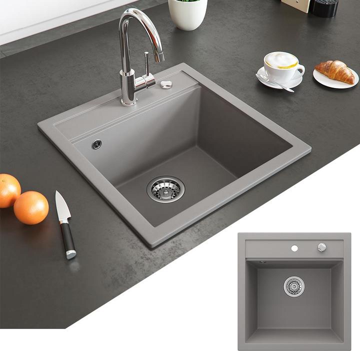 Actual product image Bergström Tesa (Top-mounted sink, 49 cm, 50 cm)