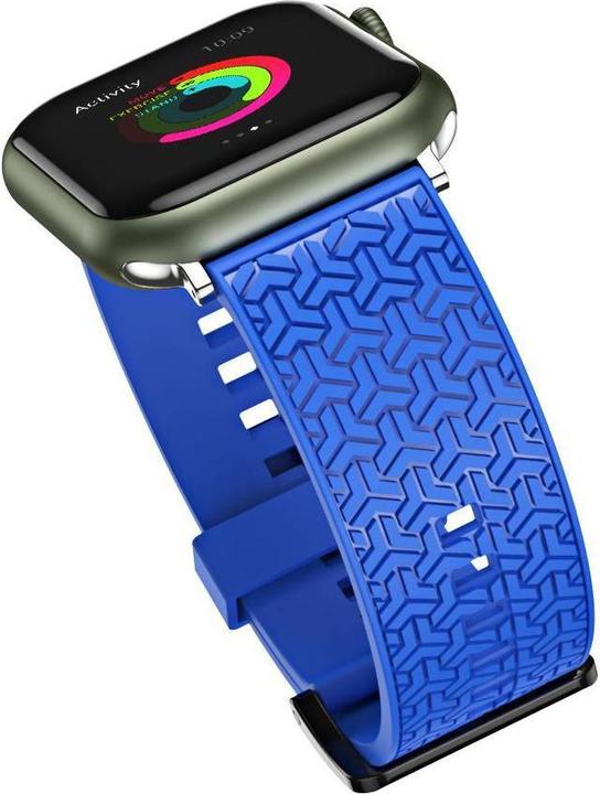 Actual product image Hurtel Watch Strap Y strap for Apple Watch 7 / SE (41/40 / 38mm) band watchband blue (38 mm, 40 mm, 41 mm, TPU)