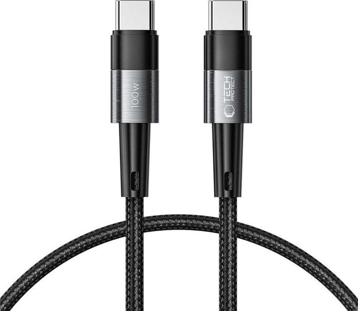 Produktbild Tech-Protect UltraBoost USB-C / USB-C PD cable 100W 5A 0.25m - gray (0.25 m, 100 W)