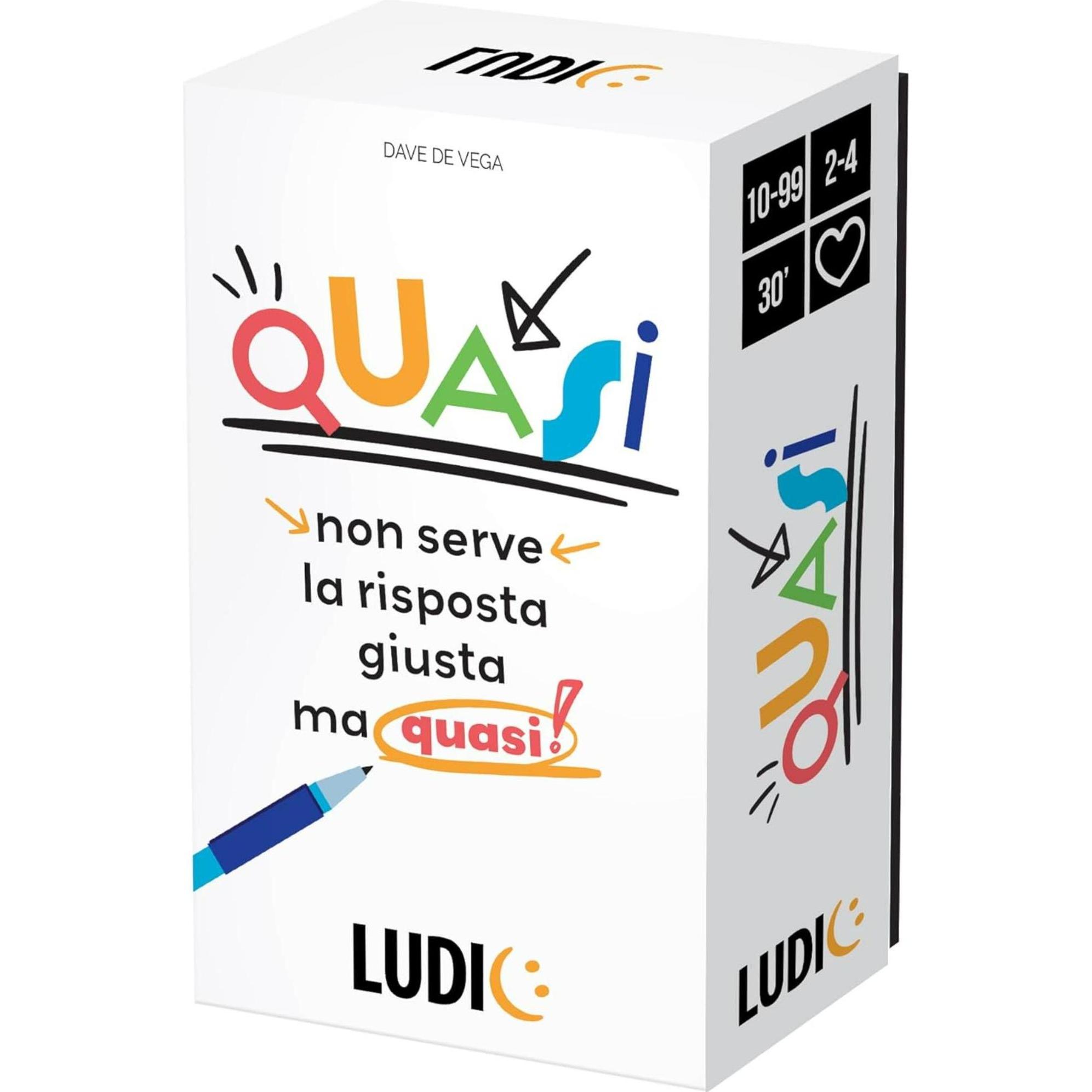 Headup Games Ludic Almost No Need the Right Answer … But Almost! IT59995 Family Society Game for 2-4 Players Made