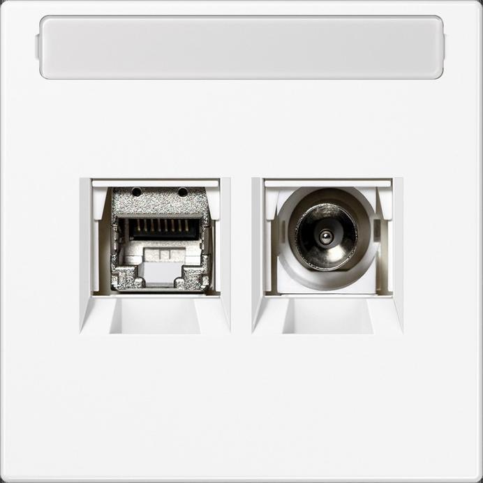 JUNG MMDLS4521WWM Smart-TV-Anschlussdose (MMDLS4521WWM)