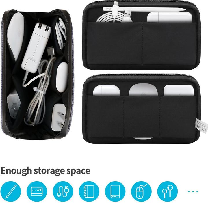 Actual product image Only-Bags.Store Cable organiser bag,Waterproof cable organiser for travelling Electronic organiser for