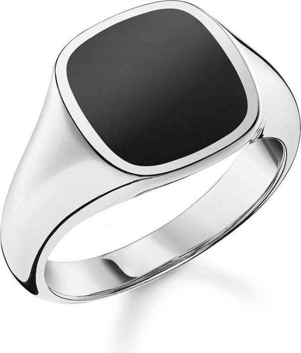 Immagine prodotto Thomas Sabo Anello classico nero (50, 925 Argento)