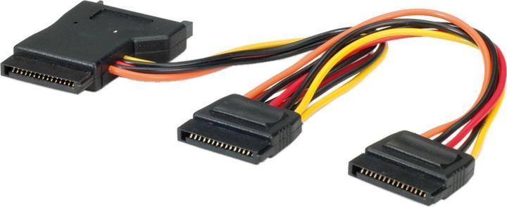 Actual product image Roline Y-Power cable internal, 3x SATA ST- SATA (16 cm)