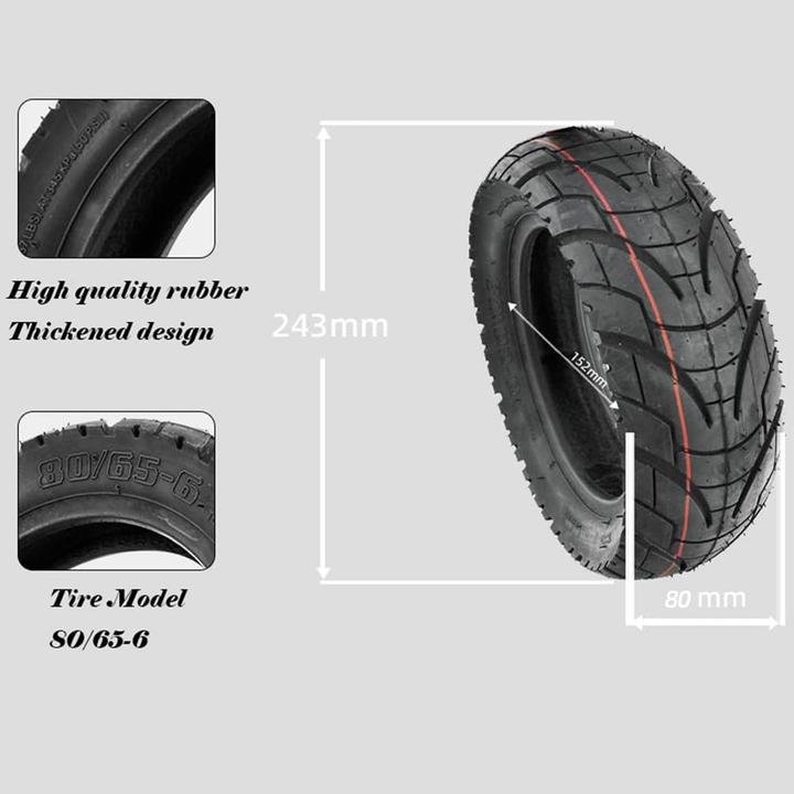 Actual product image Msuitable 10 Zoll E-Scooter Off-Road Reifen
